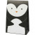 Papiertüte, H 18 cm, Größe 6x12 cm, Schwarz/Weiß, Pinguin, 6Stck., 80 g [HOB-23183]