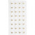 Puffy stickers, D: 14 mm, thickness 2 mm, 32 pcs, white [HOB-23197]