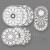 Mobile mit Motiv-Anhängern, Blumen, D: 12+15+18 cm,  300 g, 3Sets [HOB-235810]
