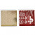 Deco Foil and transfer sheet, sheet 15x15 cm, 4 sheets, white, gold, red [HOB-25333]