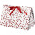 Faltbare Geschenkbox, Punkte, Größe 15x7x8 cm,  250 g, Rot, 3Stck. [HOB-25361]