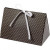 Folding gift box, size 15x7x8 cm, 250 g, 3 pcs, dark grey, white [HOB-25367]