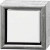 ArtistLine Canvas with frame, outer size 14x14 cm, depth 3 cm, 1 pc, white, antique silver [HOB-257500]