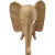 Elefant, H 34 cm, B 24 cm, 1Stck [HOB-26514]