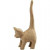 Katze, H 28 cm, L 12 cm, 1Stck [HOB-26537]
