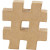 Nummern-Symbol / Hashtag, #, H 10 cm, Stärke: 1,7 cm, 1Stck [HOB-26591]