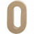Zahl, groß, 0, H 20,4 cm, B 11,7 cm, 1Stck, Stärke: 2,5 cm [HOB-26638]