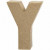 Buchstabe, klein, Y, H 10 cm, Stärke: 1,7 cm, 1Stck, B 7,9 cm [HOB-26663]