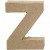 Buchstabe, klein, Z, H 10 cm, Stärke: 1,7 cm, 1Stck, B 7,5 cm [HOB-26664]