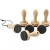 Holzstempel - Sortiment, D: 30 mm, H 70 mm, 14Stck. [HOB-275689]