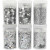 Glitter- und Pailletten-Sortiment, Silber, 6x5g [HOB-28467]