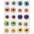 3D-Augen-Sticker, D: 20 mm, selbstklebend, 1Bl. [HOB-28993]