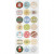 Sticker mit weihnachtlicher Stickerei, Blatt 10x23 cm, ca. 21 Stck, Weihnachtliche Stickerei, 1Bl. [HOB-29162]
