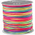 Macramé-Kordel, Multicolor, Stärke: 1 mm, Neon multi, 28m [HOB-41723]
