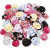 Mini-Hüte, D: 4 cm, Sortierte Farben, 100sort. [HOB-51257]