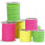 Flechtband, Stärke: 3 mm, 100 m, Neongrün, Neongelb, Neonpink [HOB-51437]