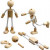 Flexi-Figuren, H 12 cm, Mischholz, 4Sets [HOB-517760]