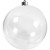 Deko-Kugel, D: 15,6 cm, Transparent, 1Stck [HOB-52119]