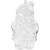 Dekofigur Weihnachtsmann, Weihnachtsmann, H 13,5 cm, Transparent, 2Stck. [HOB-52128]