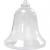 Dekofigur Glocke, H 9,5 cm, Transparent, 5Stck. [HOB-52129]