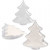 Weihnachtsbaum-Anhänger, H 10 cm, Transparent, 5Stck. [HOB-52151]