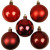 Weihnachtsbaumkugeln, D: 6 cm, Rottöne, 20Stck. [HOB-52160]