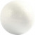 Styropor-Kugeln, D: 5 cm, Weiß, Styropor, 5Stck. [HOB-543040]