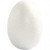 Styropor-Eier, H 4,8 cm, Weiß, Styropor, 10Stck. [HOB-543190]