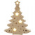 Leuchtende Pappmaché-Figur, Weihnachtsbaum, H 27 cm, B 21,5 cm, 1Stck, Tiefe 4 cm [HOB-54905]