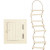 Attic Access Door and rope ladder, size 9-20 cm, 1 set, plywood [HOB-55977]