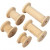 Spule, D: 24 mm, L 15+20+27+38+50 mm, Birke, 10Stck. [HOB-56463]