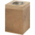 Teelichthalter, Größe 7x7 cm, H 10 cm, MDF, 1Stck [HOB-56718]