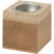 Teelichthalter, Größe 6x6 cm, H 6 cm, MDF, 1Stck [HOB-56719]