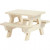 Picnic Bench, L: 8 cm, W: 8 cm, 1 pc, plywood [HOB-56927]