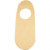 Türschild mit Loch, H 25 cm, B 10 cm, Sperrholz, 1Stck [HOB-577090]