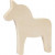 Holz-Pferd, H 13 cm, B 12 cm, Sperrholz, 1Stck [HOB-57921]