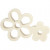 Flowers, H: 11 cm, W: 16 cm, 1 set, plywood [HOB-57937]