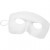 Maske, Harlekin, H 12 cm, B 17 cm, Weiß, 12Stck. [HOB-59243]