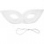 Maske, Zorro, H 7 cm, B 20 cm, Weiß, 12Stck. [HOB-59247]