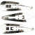 Haarclip, B 14 mm, L 45 mm, Versilbert, 10Stck. [HOB-600991]