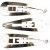 Haarclip, B 14 mm, L 45 mm, Versilbert, 100Stck. [HOB-600992]