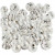 Glitzerperlen-Mix, Größe 8-10 mm, Lochgröße 1,2 mm, Versilbert, 50sort. [HOB-60162]