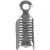 Endkappe zum Anklemmen, D: 4 mm, L 13 mm, Versilbert, 10Stck. [HOB-601740]