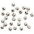 Endkugeln für Memory-Draht,  3 mm, Lochgröße 1 mm, Versilbert, 20Stck. [HOB-60280]