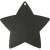 Stern, D: 37 mm, Lochgröße 1 mm, Schwarz, 1Stck [HOB-60588]