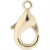 Lobster Claw Clasps, L: 10.1 mm, 100 pcs, gold-plated [HOB-61051]