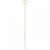 Eye Pins, L: 50 mm, 30 pcs, gold-plated [HOB-61053]