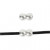 Schmuckverschluss, L 13 mm, B 7 mm, Versilbert, 1Stck, Lochgröße 3 mm [HOB-61161]