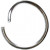 Biegering rund, Stärke: 1,2 mm, Innenmaße 10 mm, Versilbert, 200Stck.,  12,4 mm [HOB-61376]