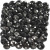 Glasschliffperlen, Größe 3x4 mm, Lochgröße 0,8 mm, Schwarz metallic, 100Stck. [HOB-61680]